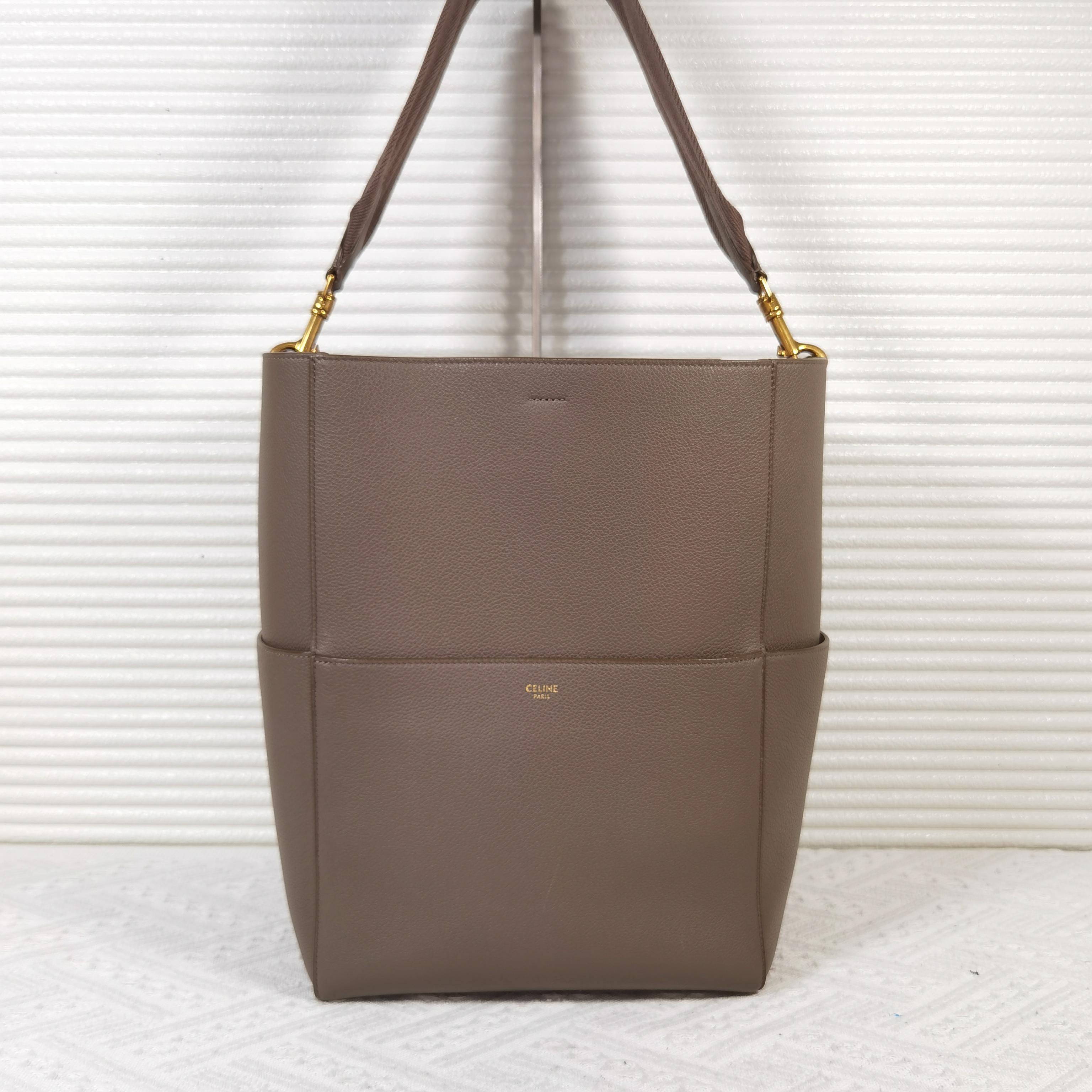 95新 Celine/思琳 Celine赛琳 sangle 水桶包单肩包