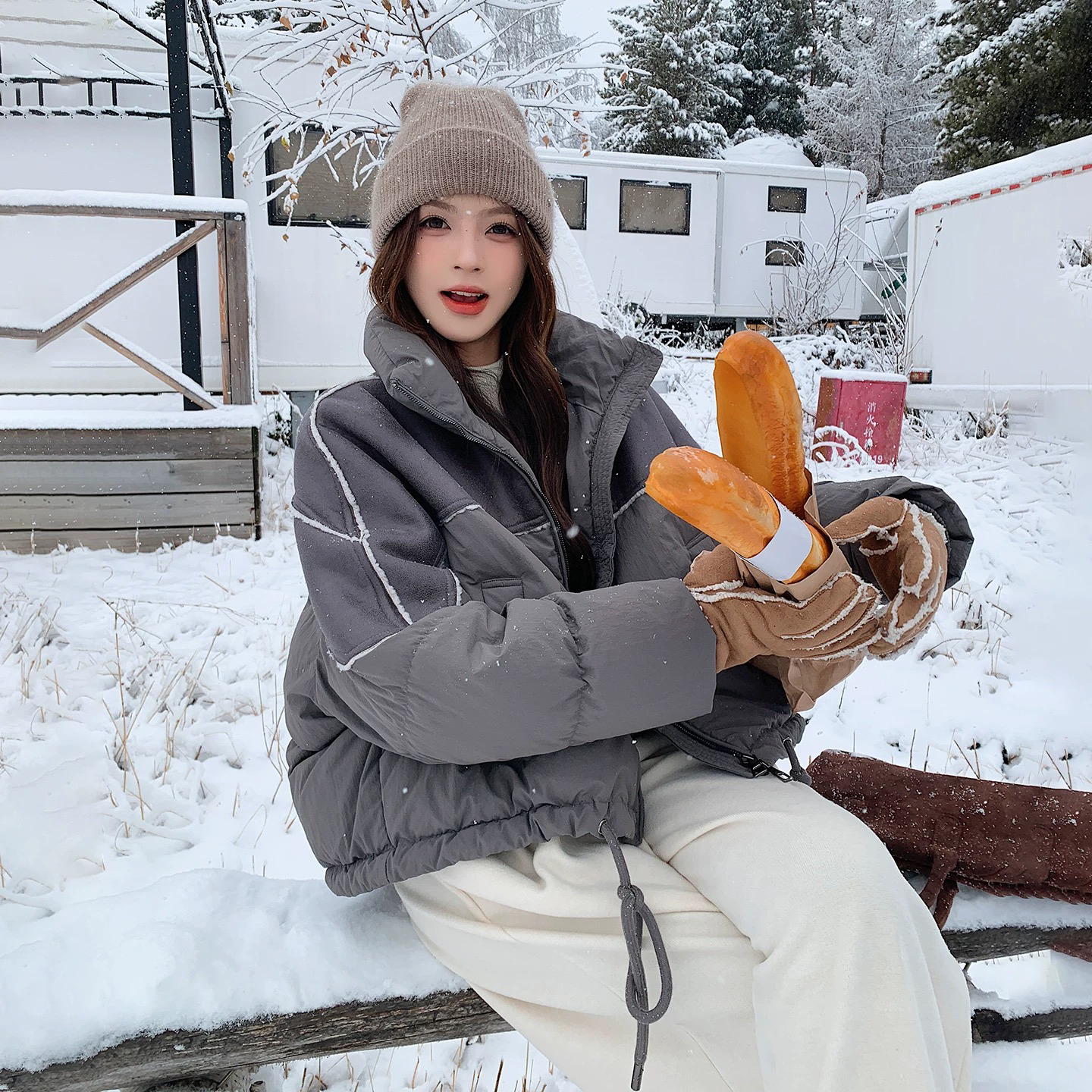 1212拼接加厚巨好看防寒服东4-1