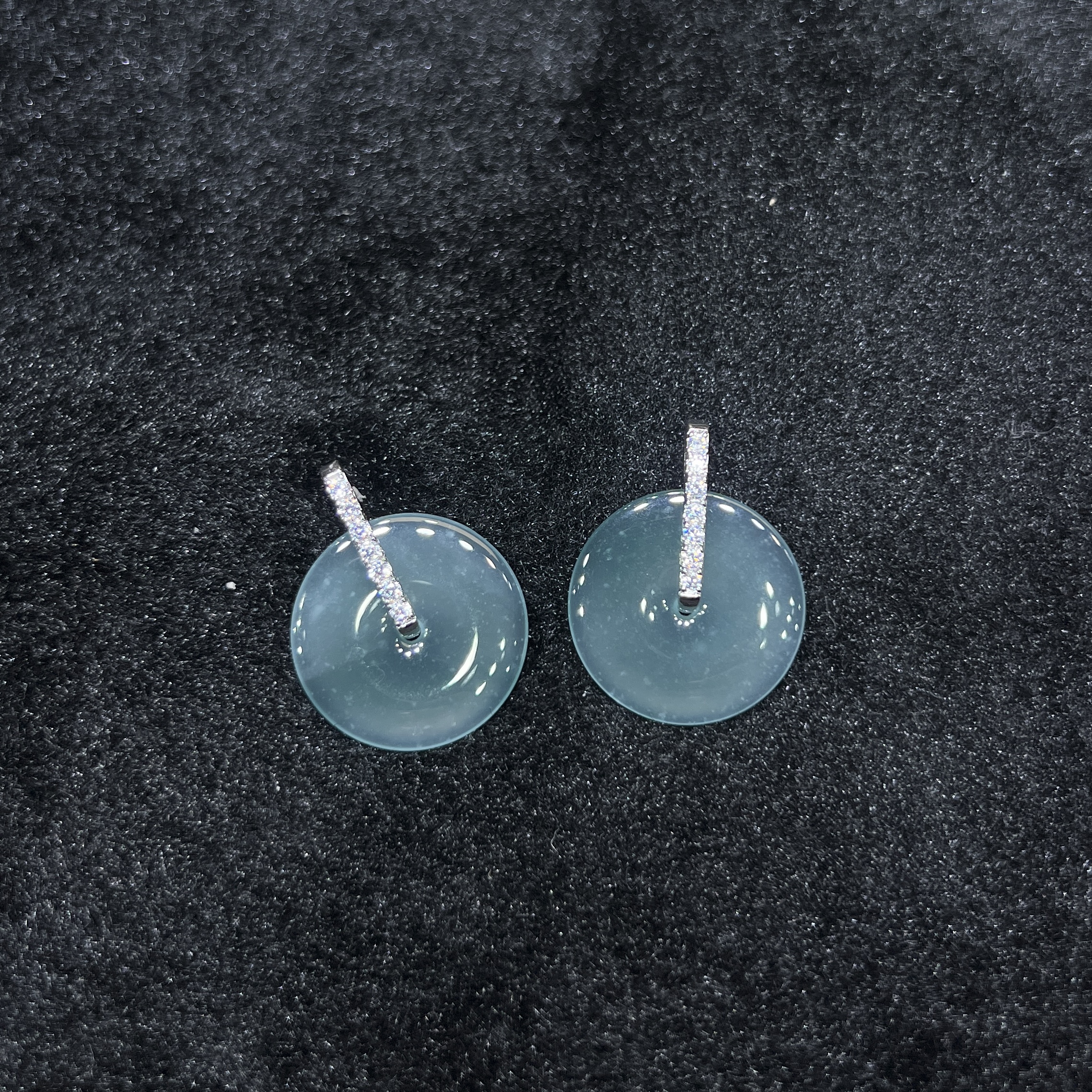 【红旭玉麟】天然翡翠A货高冰蓝水平安扣多样性发一件