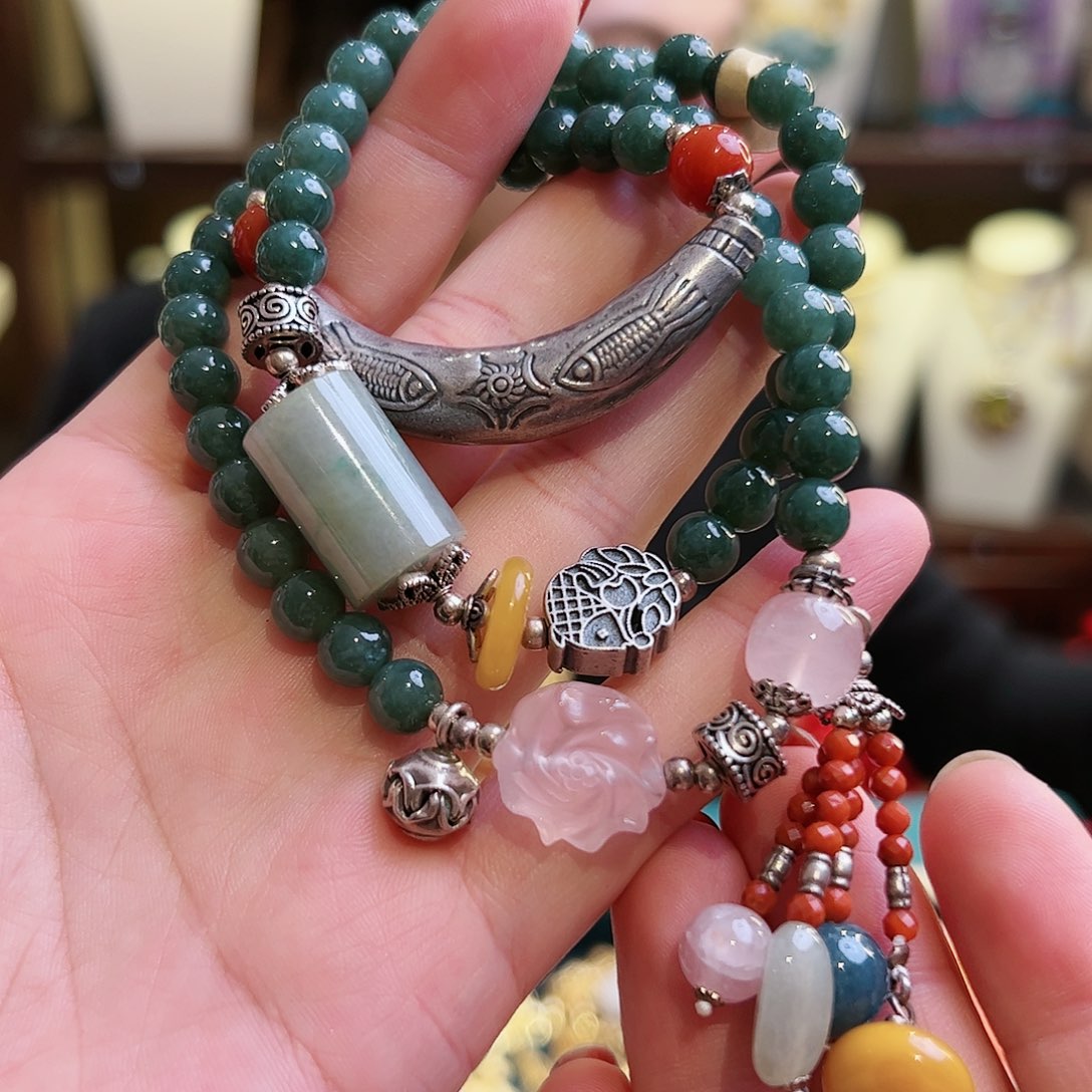 翡翠手链未镶嵌手链