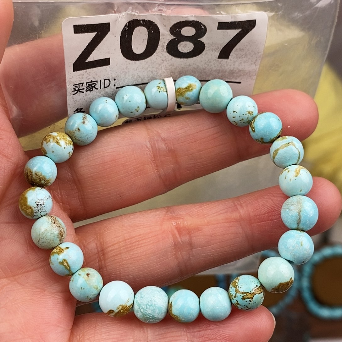 绿松石银S925镶嵌原矿