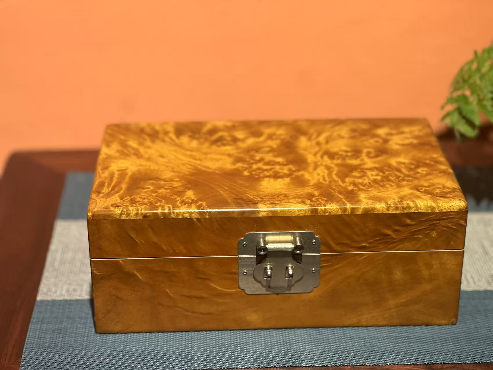  金丝楠木同心盒留疤/单个 25*