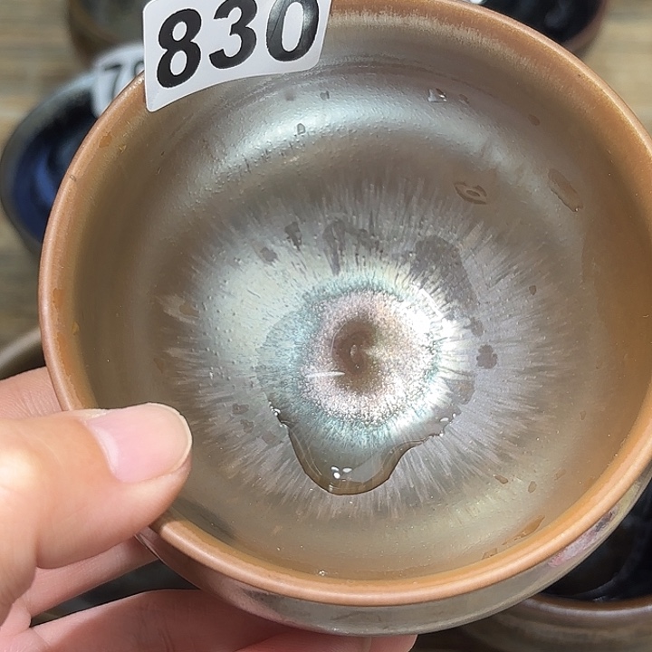 百***海茶盏沐雨茶器柴烧主人杯