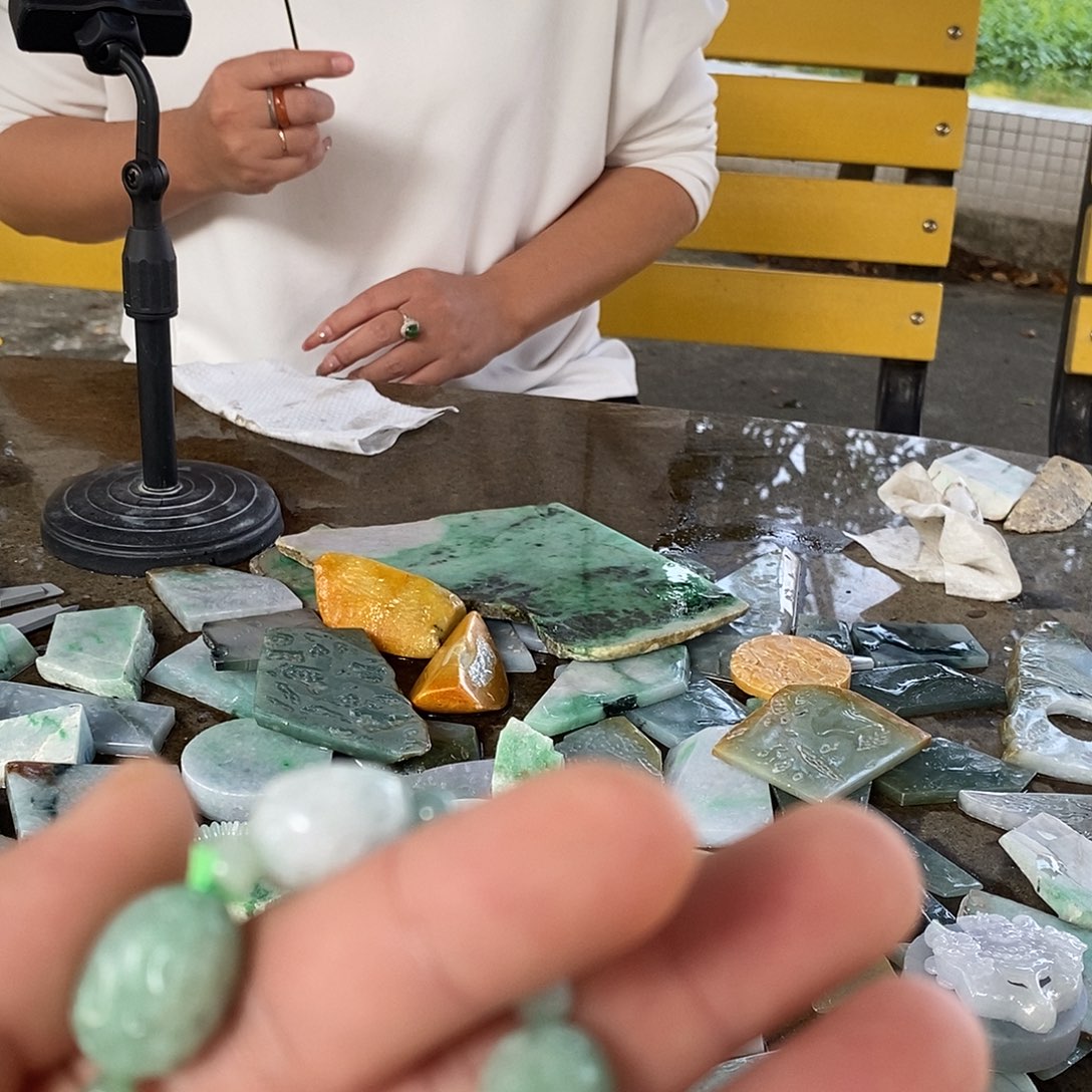 翡翠未镶嵌挂件天然缅甸翡翠