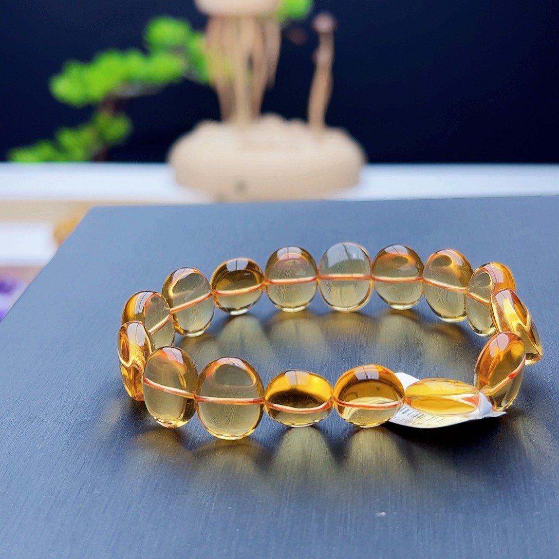 未镶嵌手链水晶黄水晶手牌