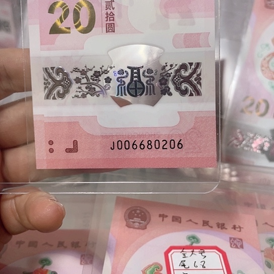 塑料2025年蛇年纪念钞号码如图所示包68