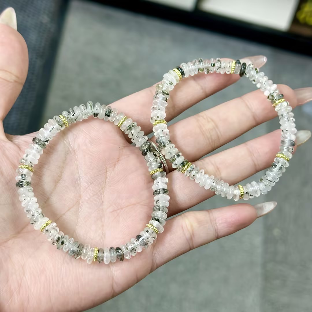 【HL3】黑银钛叠珠DIY手串-约6*2mm（多样性发其一）