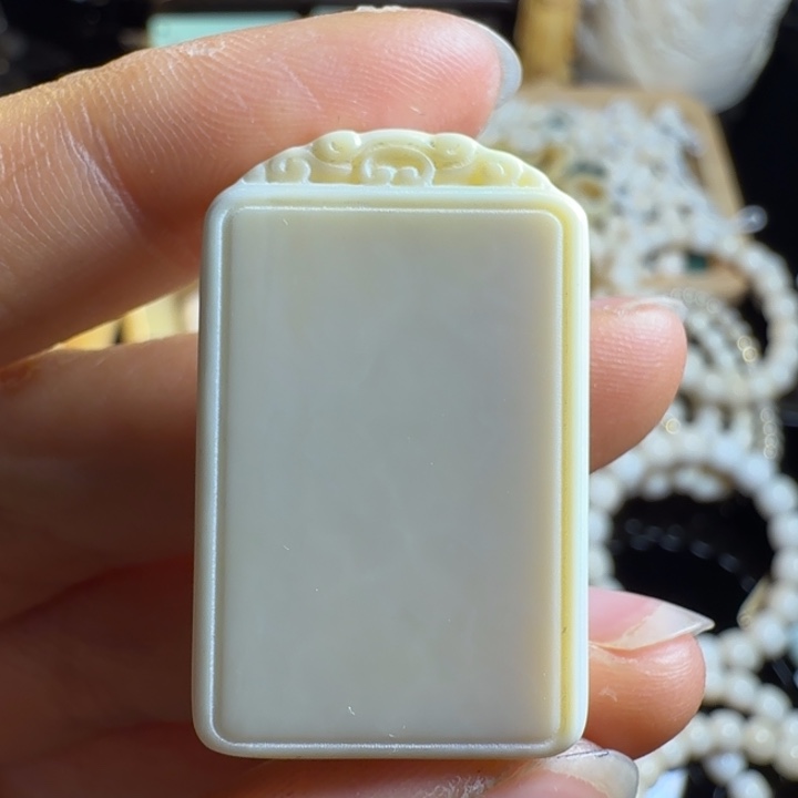 吊坠白玉菩提精品油润牌子