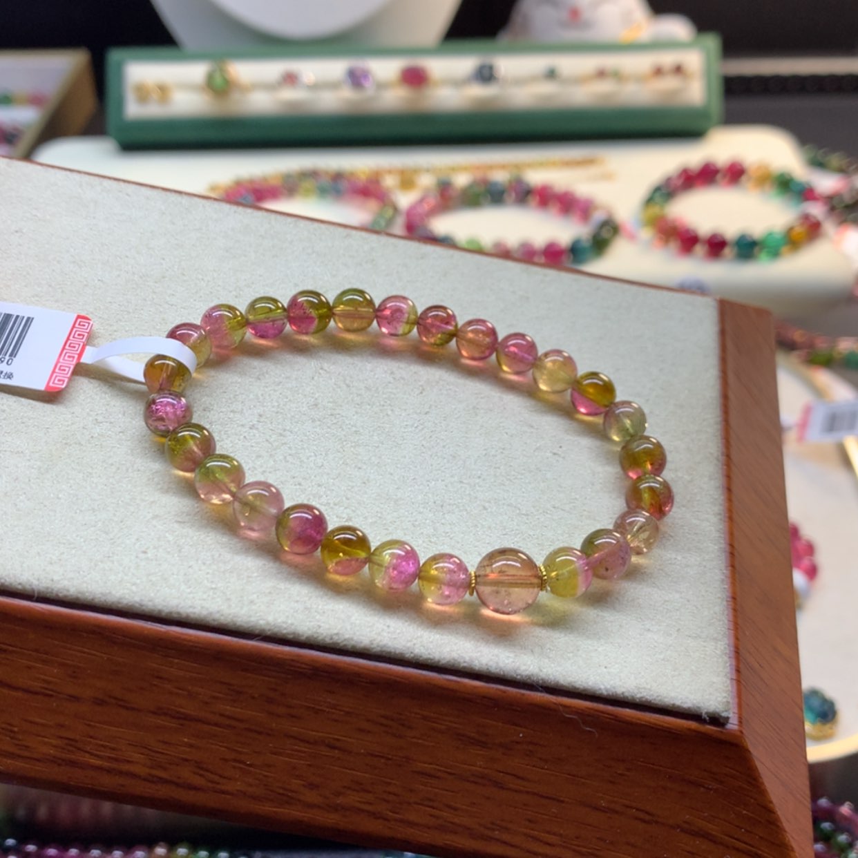 【闪购商品】碧玺手链未镶嵌西瓜碧玺