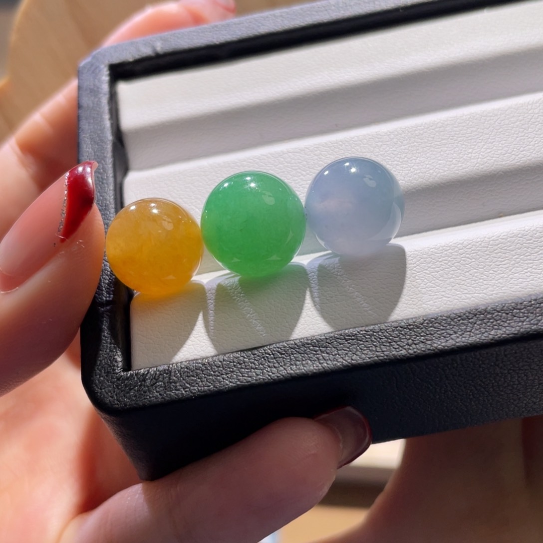 翡翠散珠天然缅a福禄寿