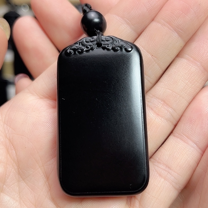 和田玉手链未镶嵌无事牌