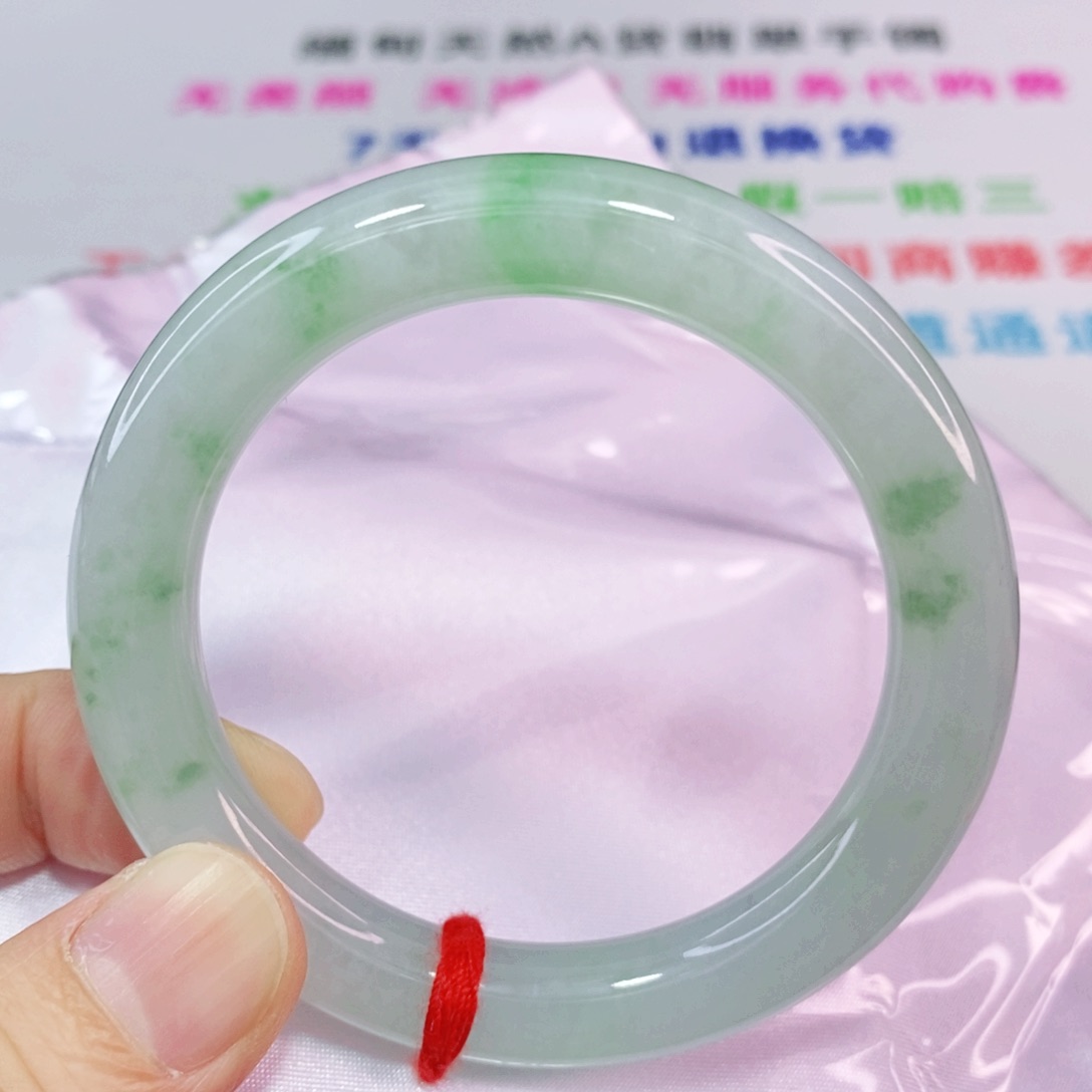 未镶嵌手镯翡翠50.3圈口圆条