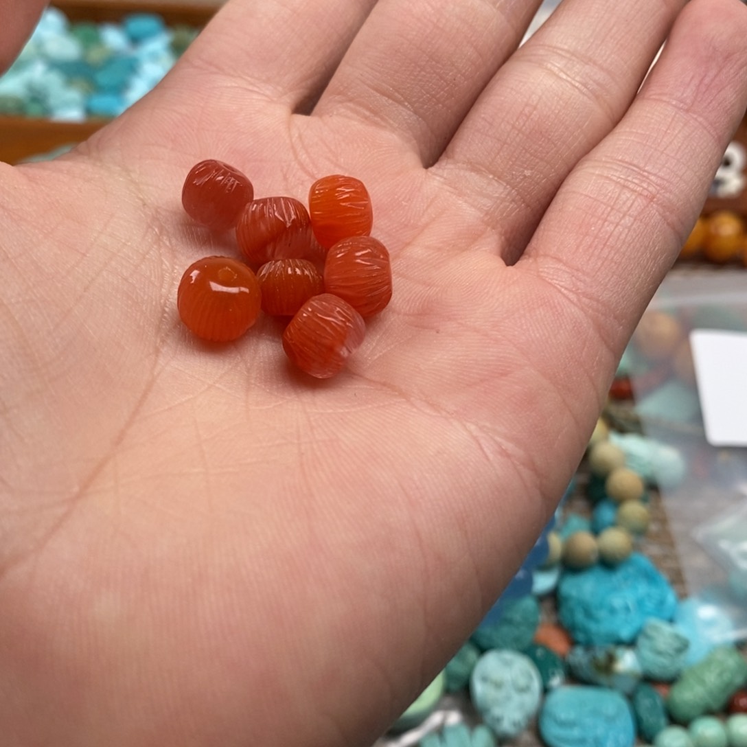 【闪购商品】南红玛瑙54未镶嵌牛**饼南