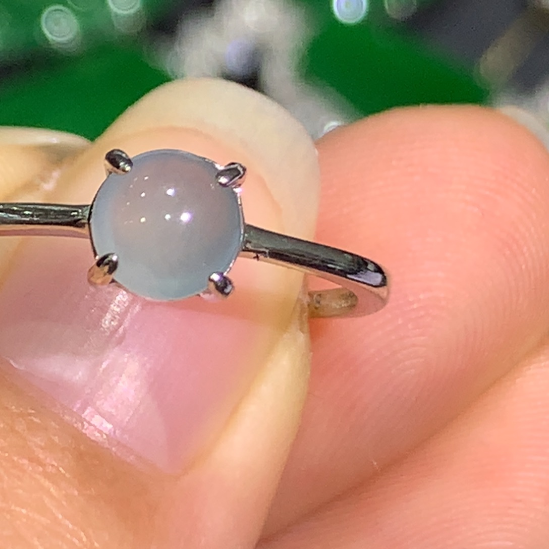 翡翠戒指银S925镶嵌7、