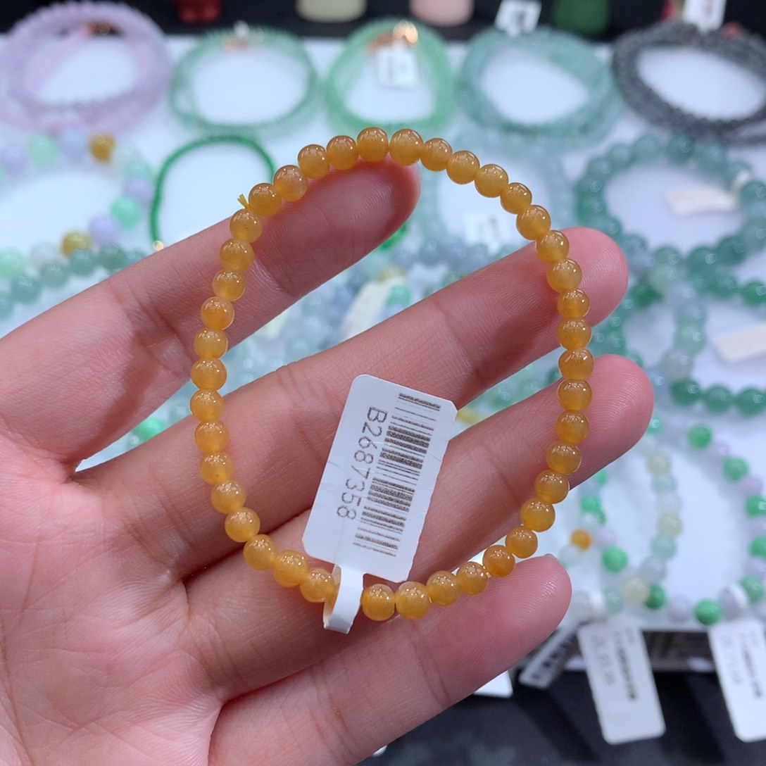 翡翠手链未镶嵌天然