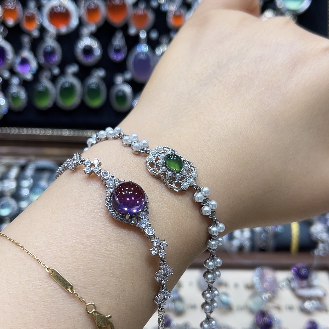 小****蛇纹石玉银S925镶嵌戒指