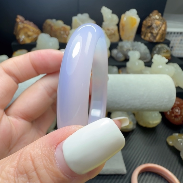 玛瑙/玉髓合金紫罗兰60圈口