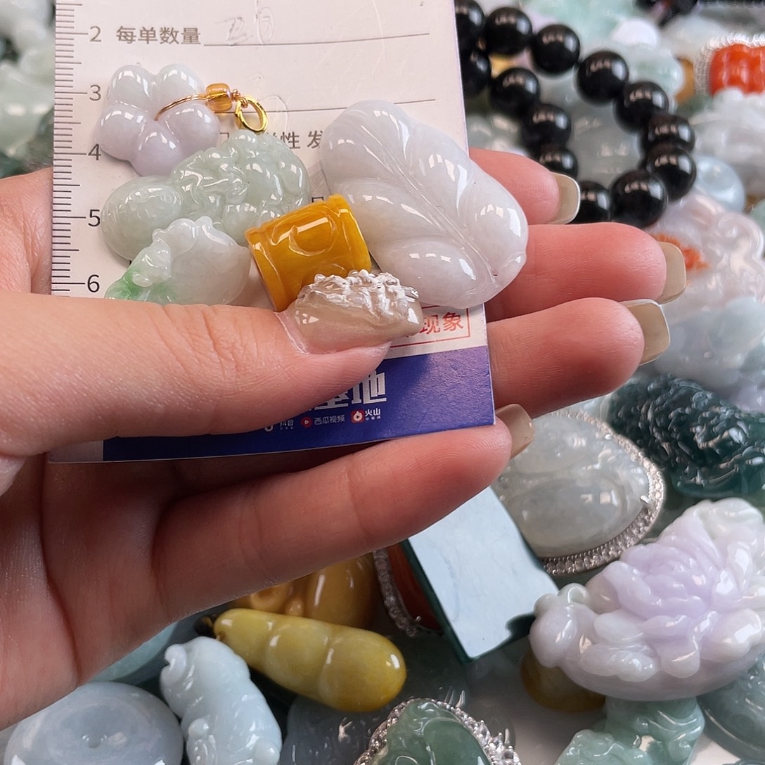 翡翠未镶嵌颈饰896
