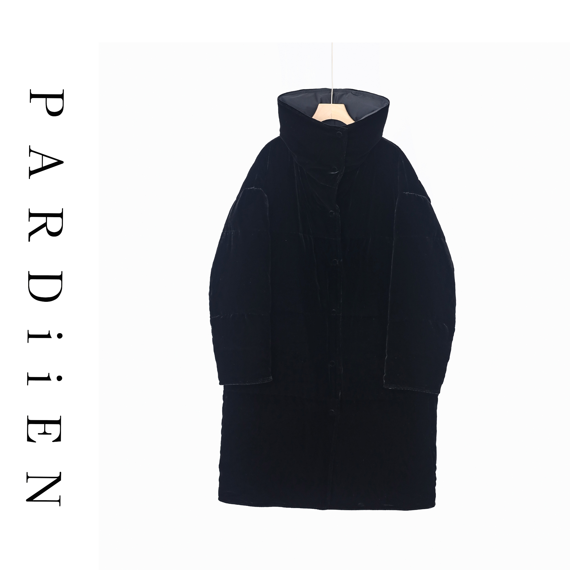 【北总严选】帕迪恩真丝丝绒双面穿长款鹅绒服外套25PD-28875315