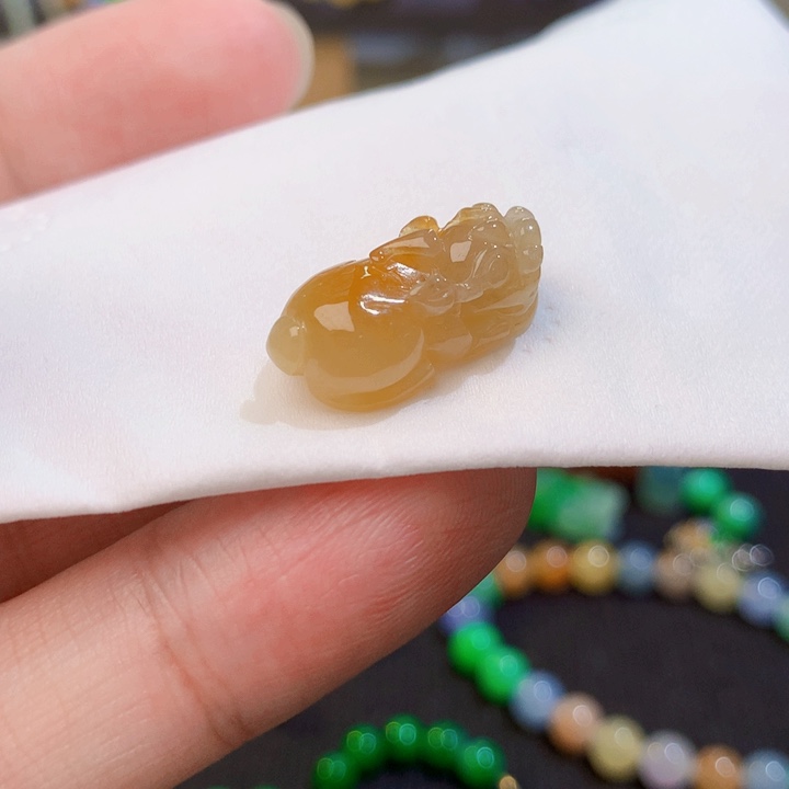 定制翡翠未镶嵌翡翠珠子貔貅22