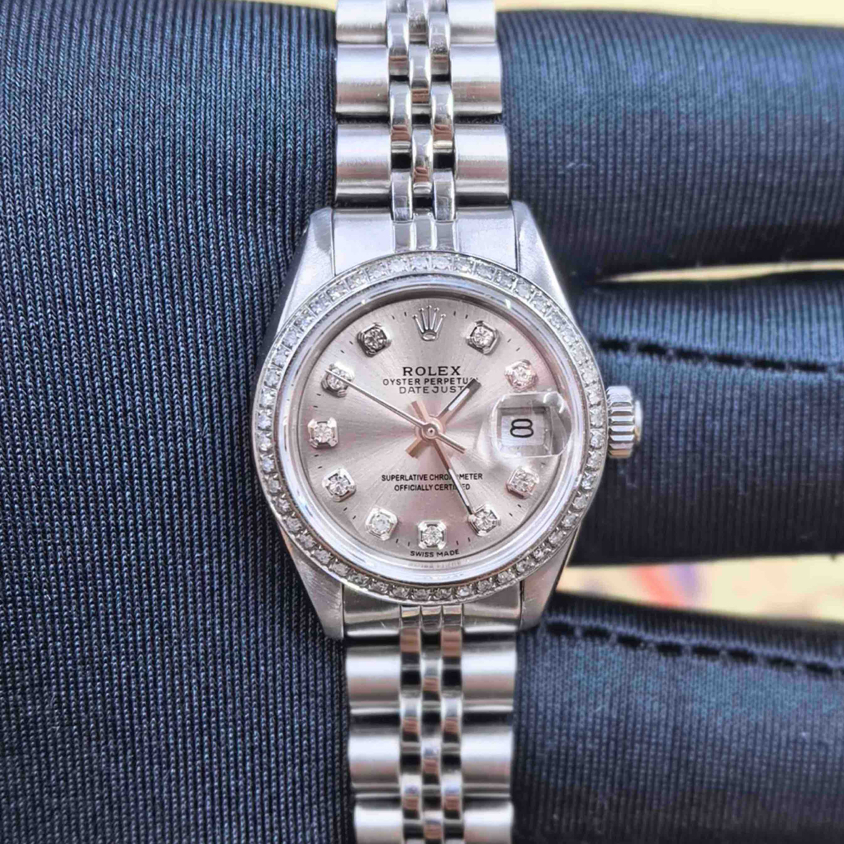 99新 Rolex/劳力士 日志26灰盘里外钻 单表