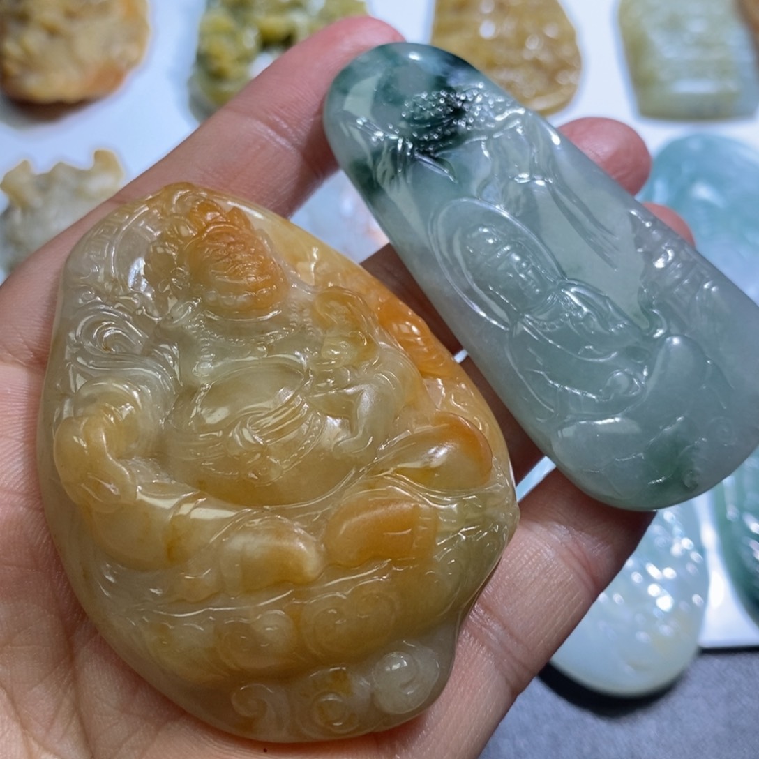 定制翡翠未镶嵌w****n毛货