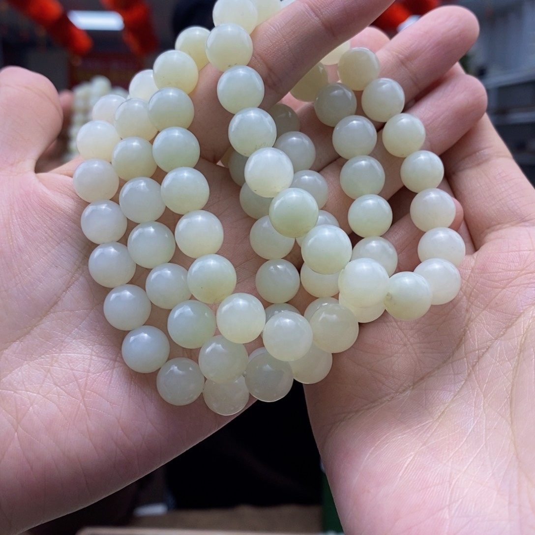 和田玉手串未镶嵌多样性发货 拍一发一