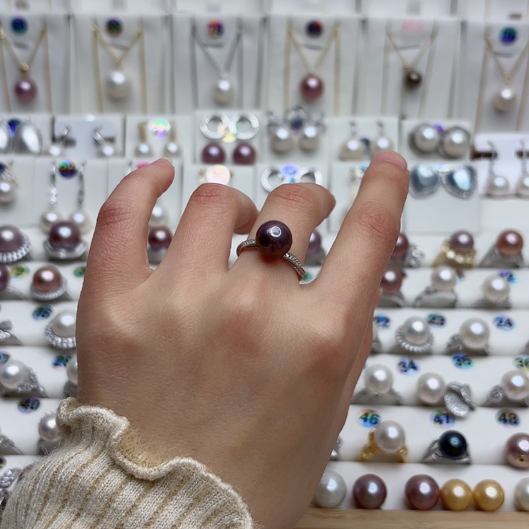 淡水珍珠颈饰银S925镶嵌