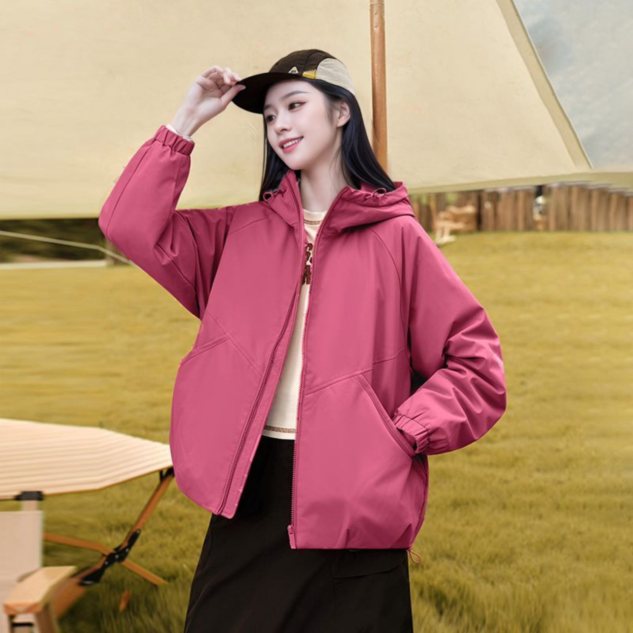 爆款羽绒服女款户外休闲运动连帽情侣外套防风防水保暖加厚羽绒服