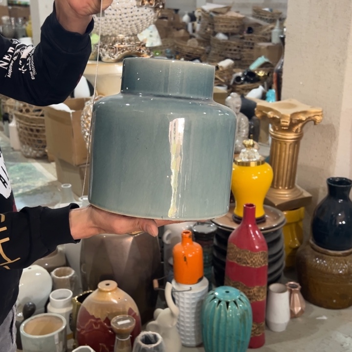 摆件高度20厘米口径12厘米微瑕捡漏针眼
