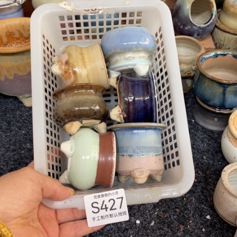 紫砂花盆微瑕427口径4.5左右