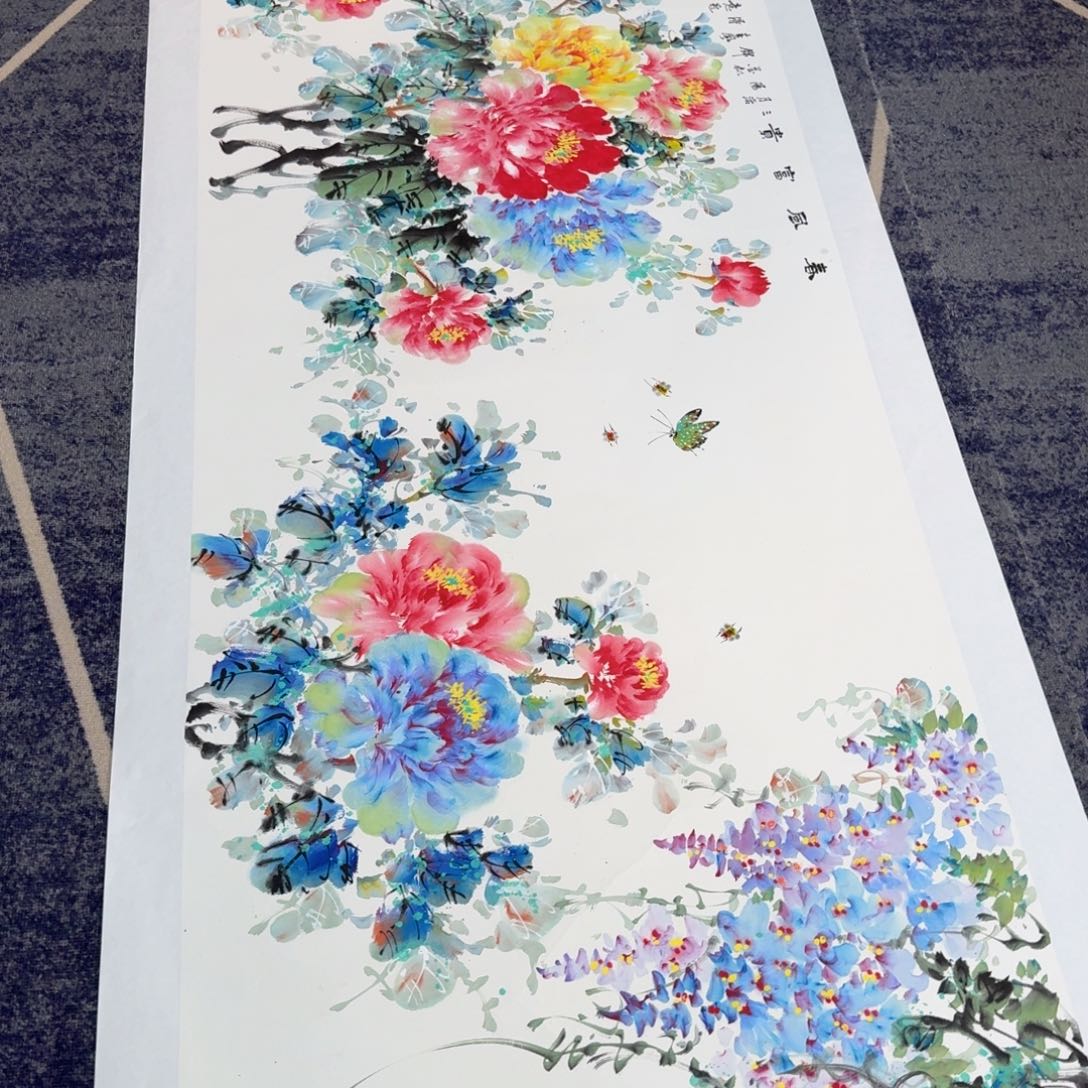 国画国画作品山水花鸟纯手绘