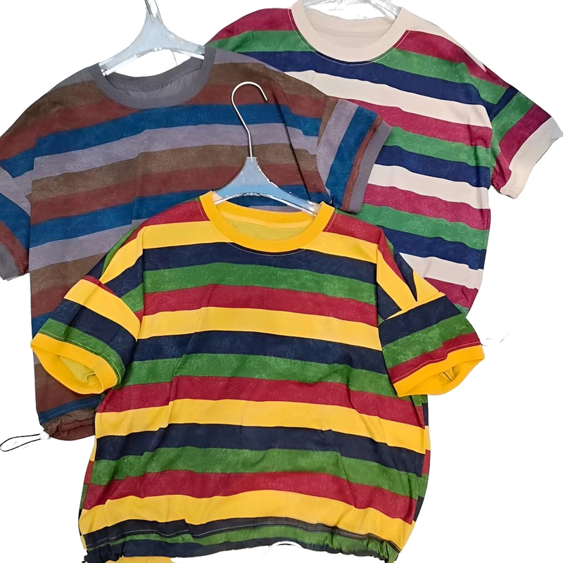 88012（飞儿同款）夏季薄款短袖t恤时尚休闲春秋半袖