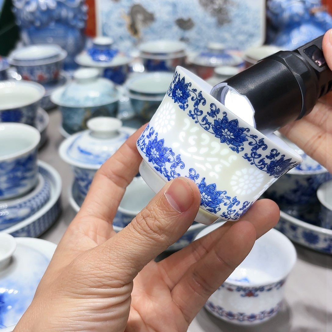 盖碗景德镇高温茶具