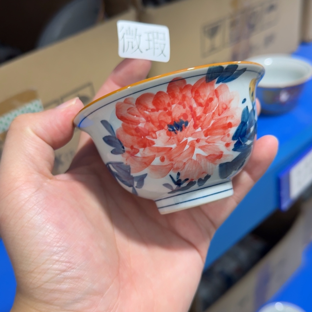 釉下彩纯手绘微瑕