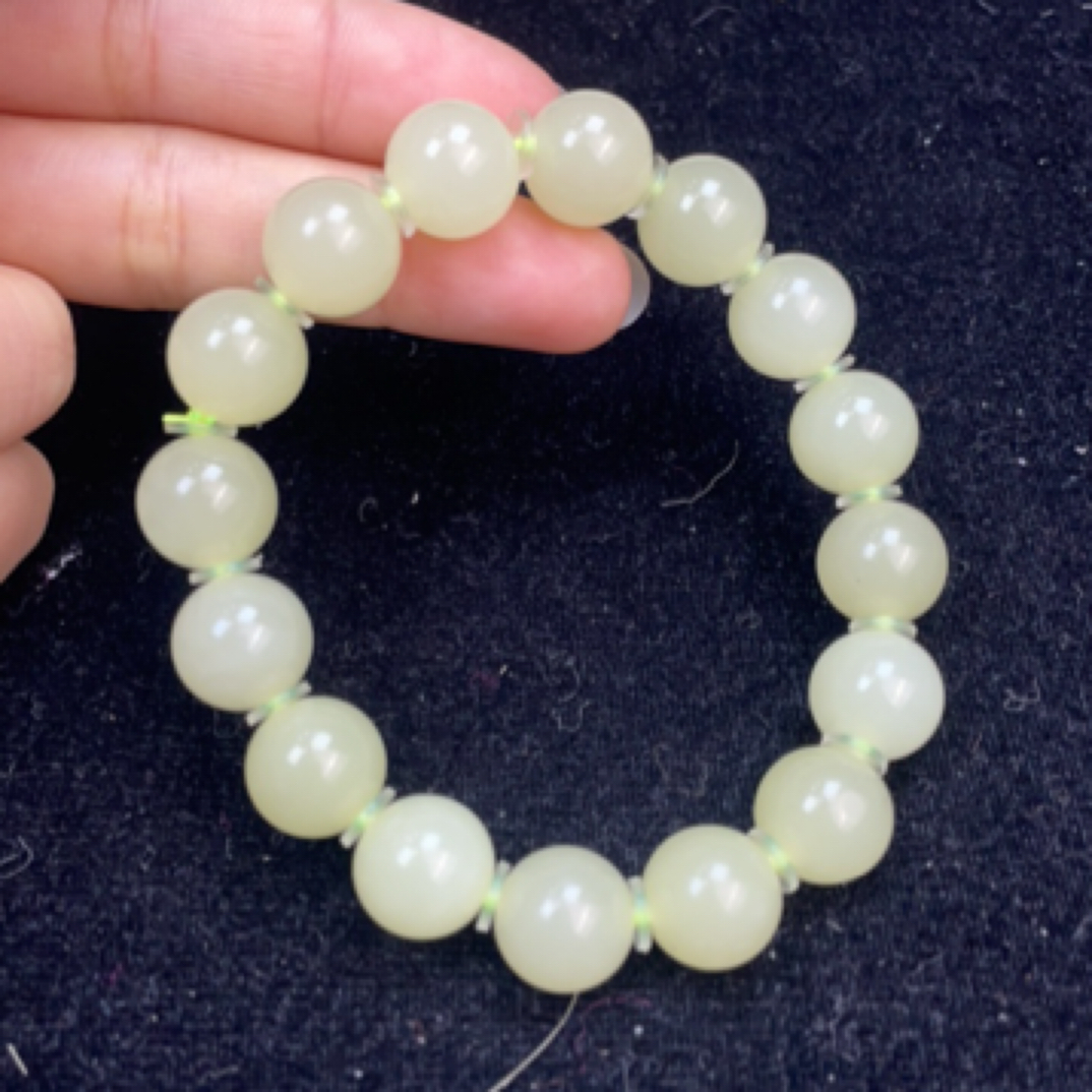 和田玉黄口手串定制发货