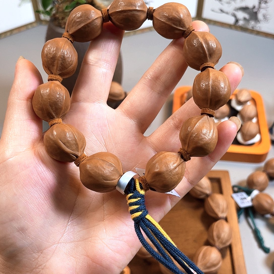宏***恩橄榄核手串/手链18/22梅林铁核