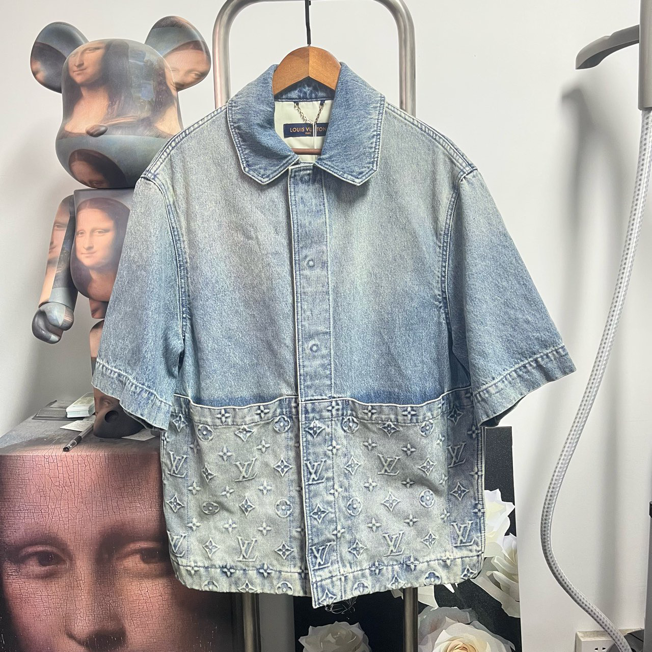 99新 LouisVuitton/路易威登 5伐木牛仔短袖外套 p2025 尺码：M