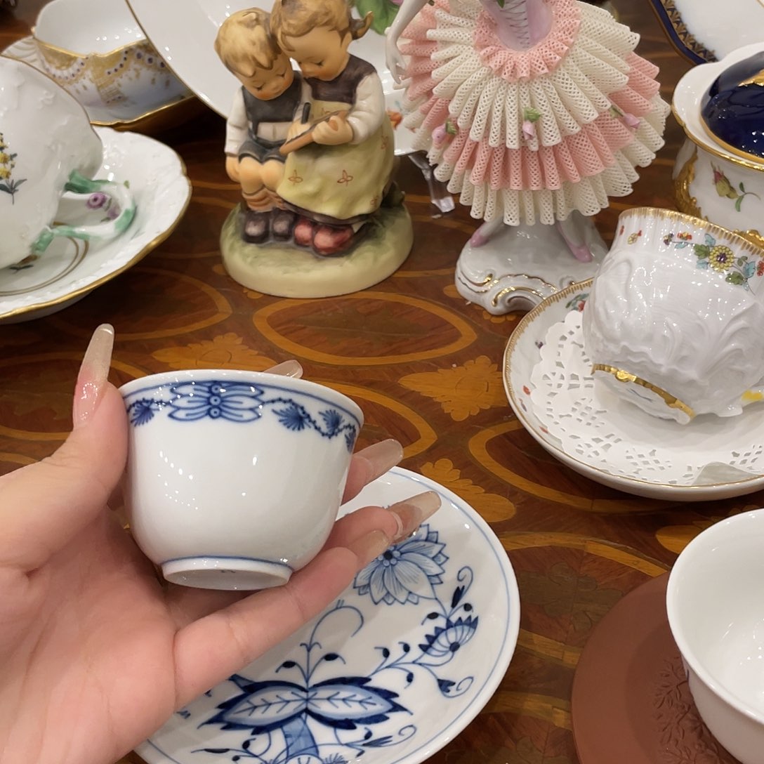 瓷片中古一等蓝洋葱