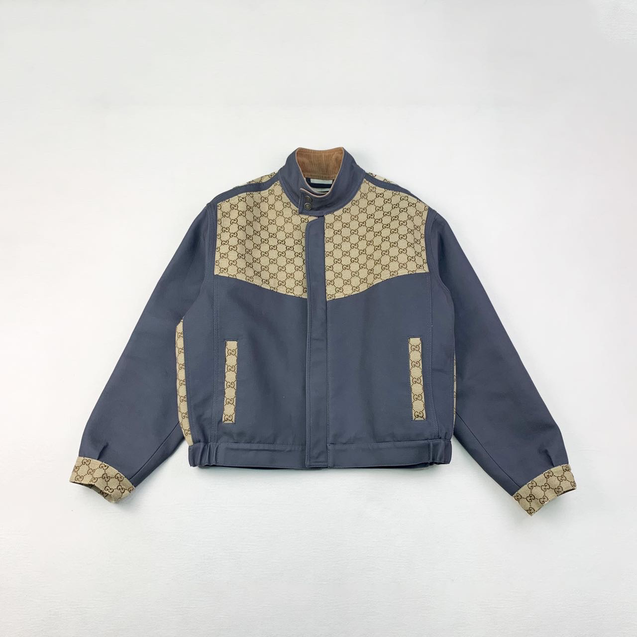 未使用 GUCCI/古驰 拼色logo印花夹克外套50码编码xb5857