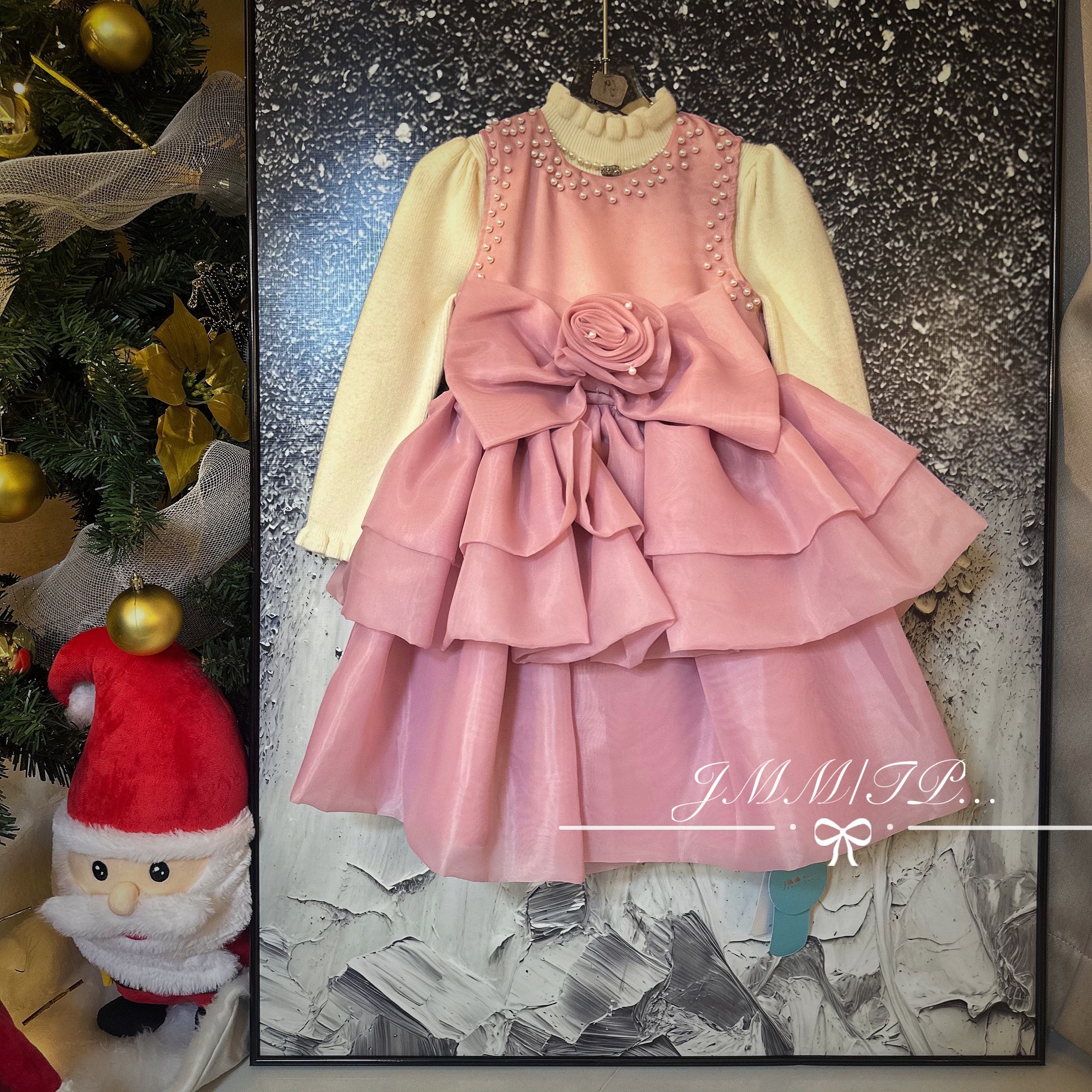 【秋冬款】C100高端女童公主裙蓬蓬裙长袖礼服连衣裙