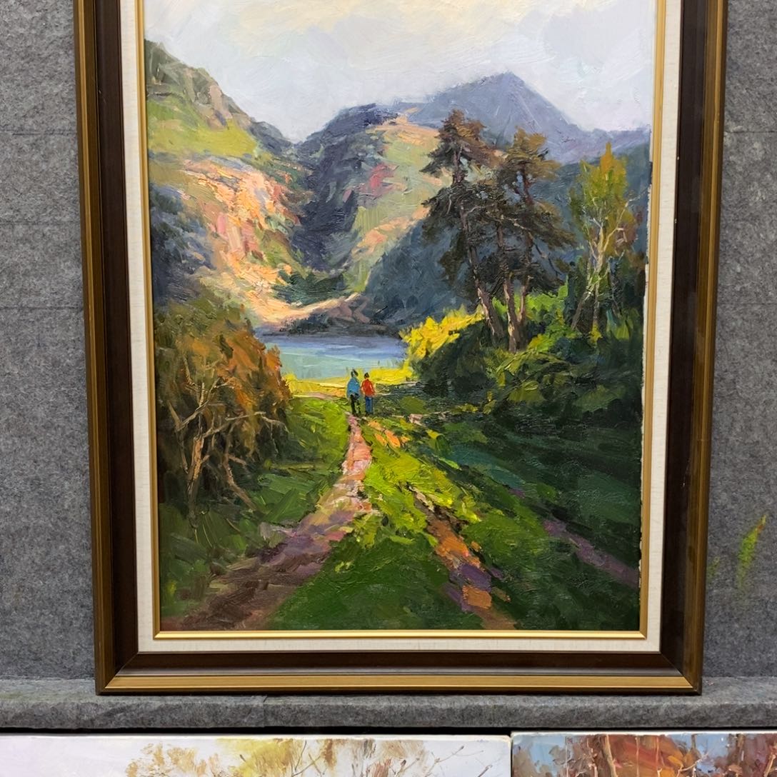 油画不带外框油画作品