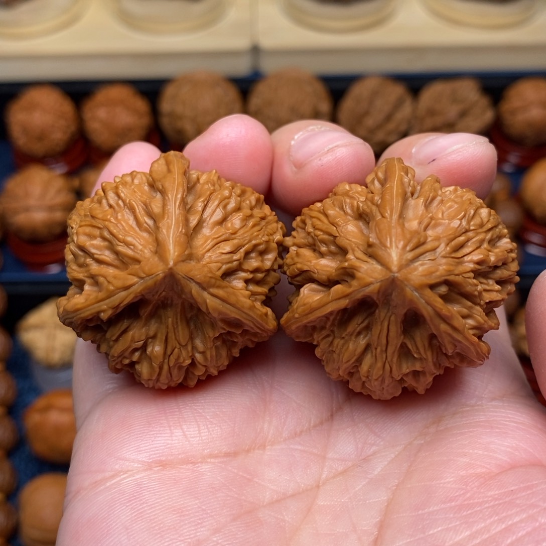 文玩核桃把件手捻精品正奔