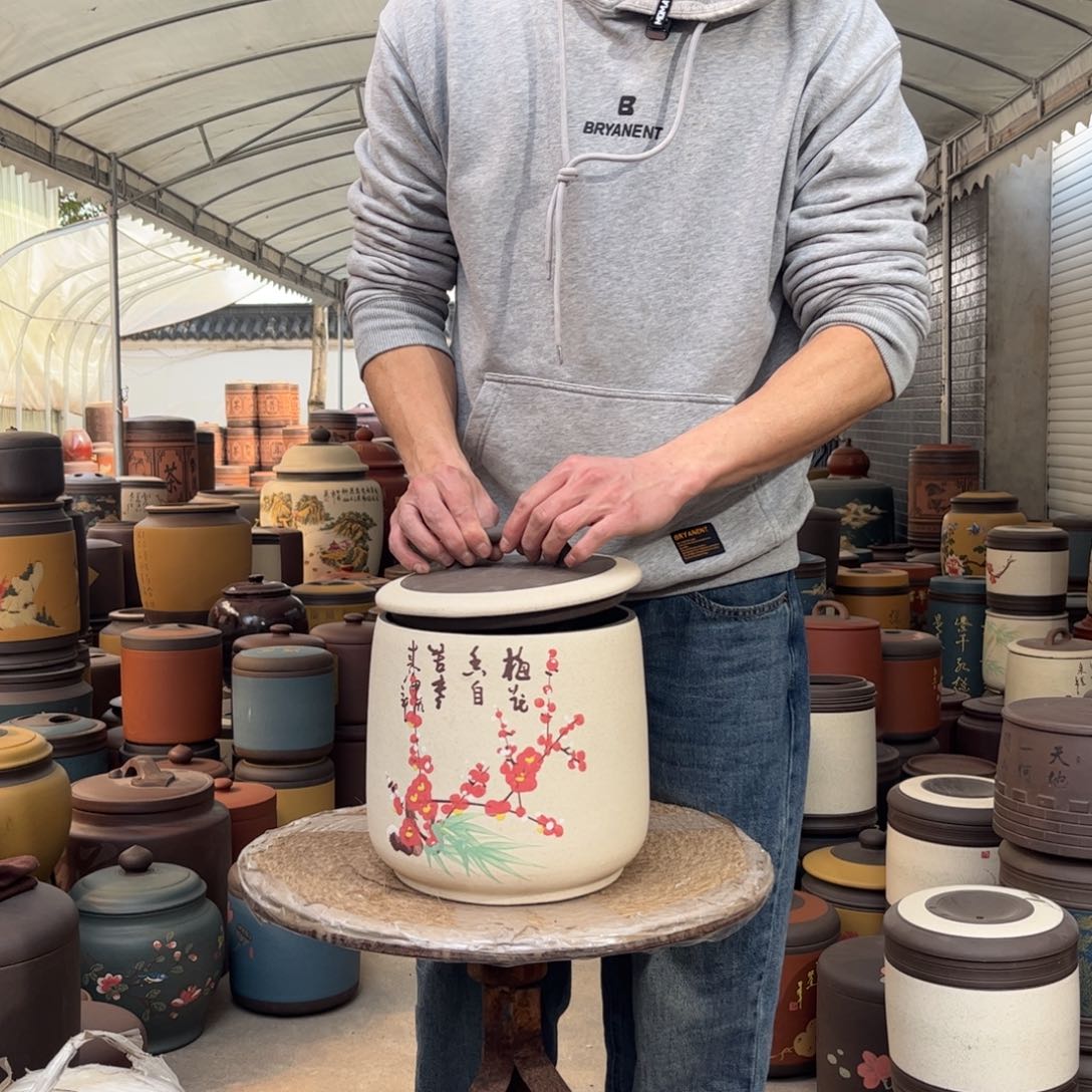 紫砂茶叶罐8 饼茶叶罐