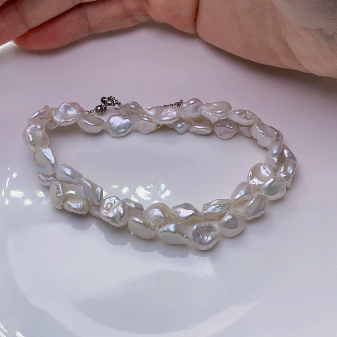 淡水珍珠颈饰未镶嵌～****e