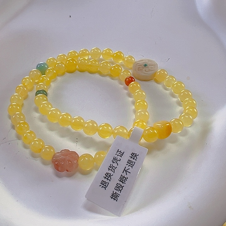 蜜蜡手链未镶嵌蜜蜡