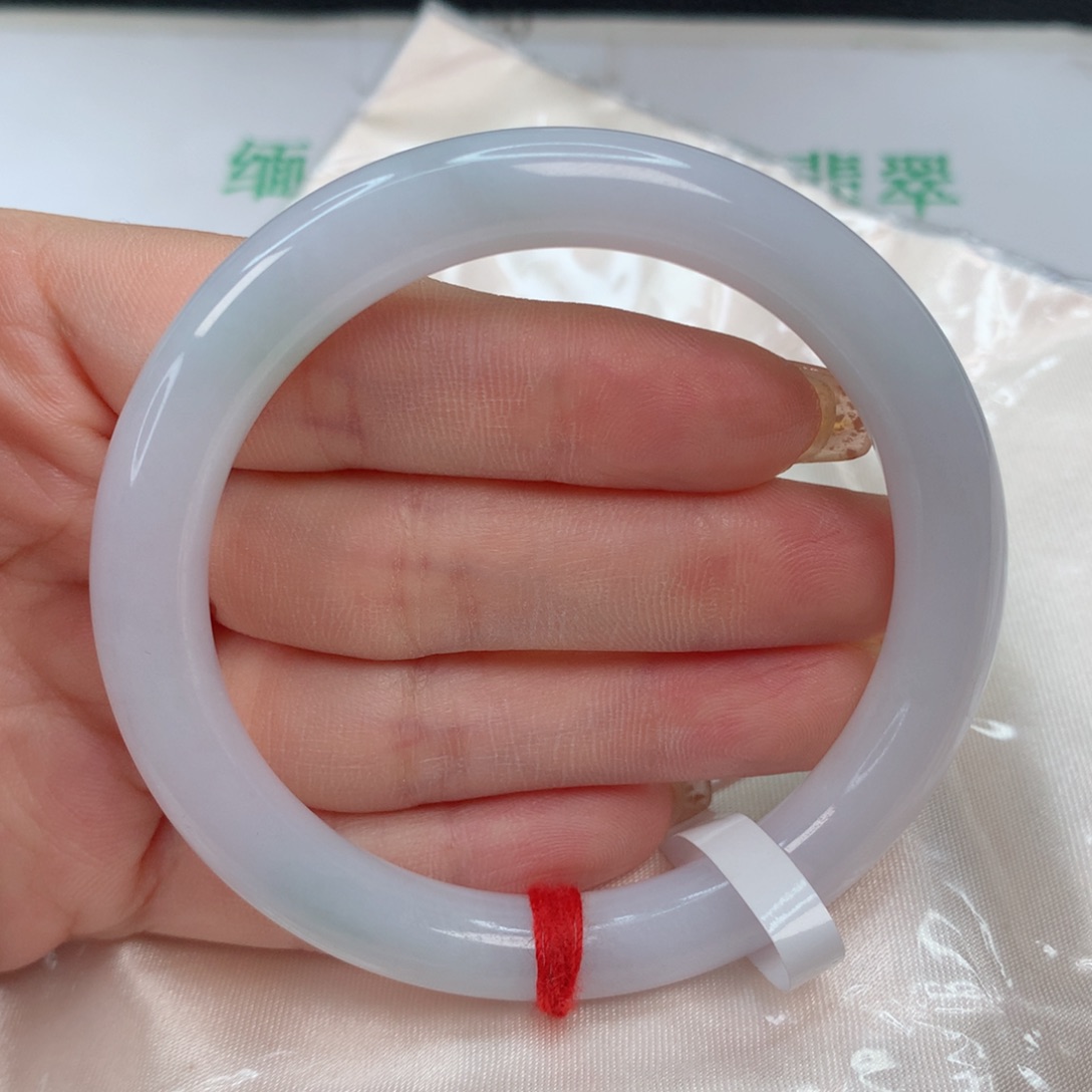 翡翠手镯未镶嵌54-55 圆条