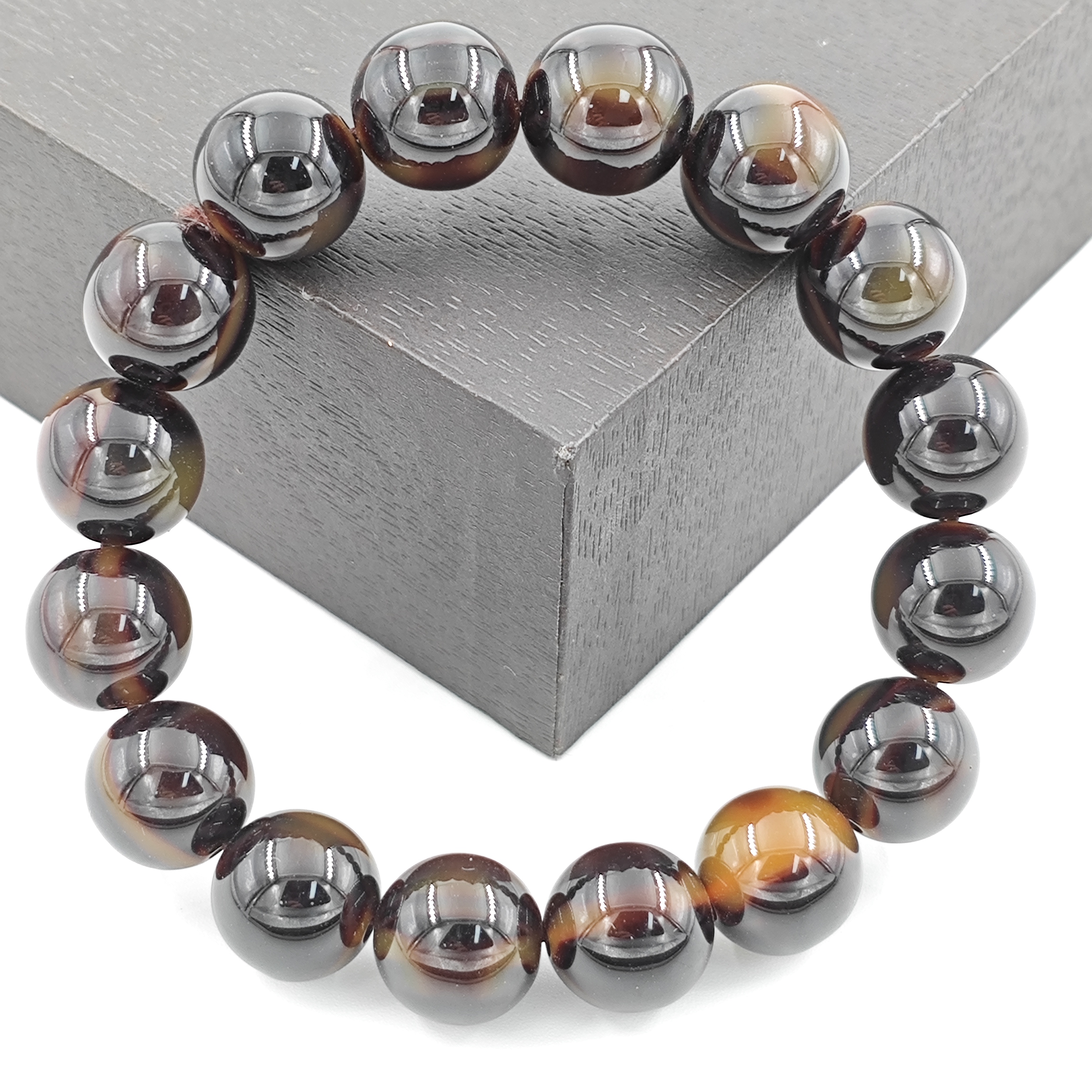 G165国风潮流气质百搭玄黑树脂手串手链