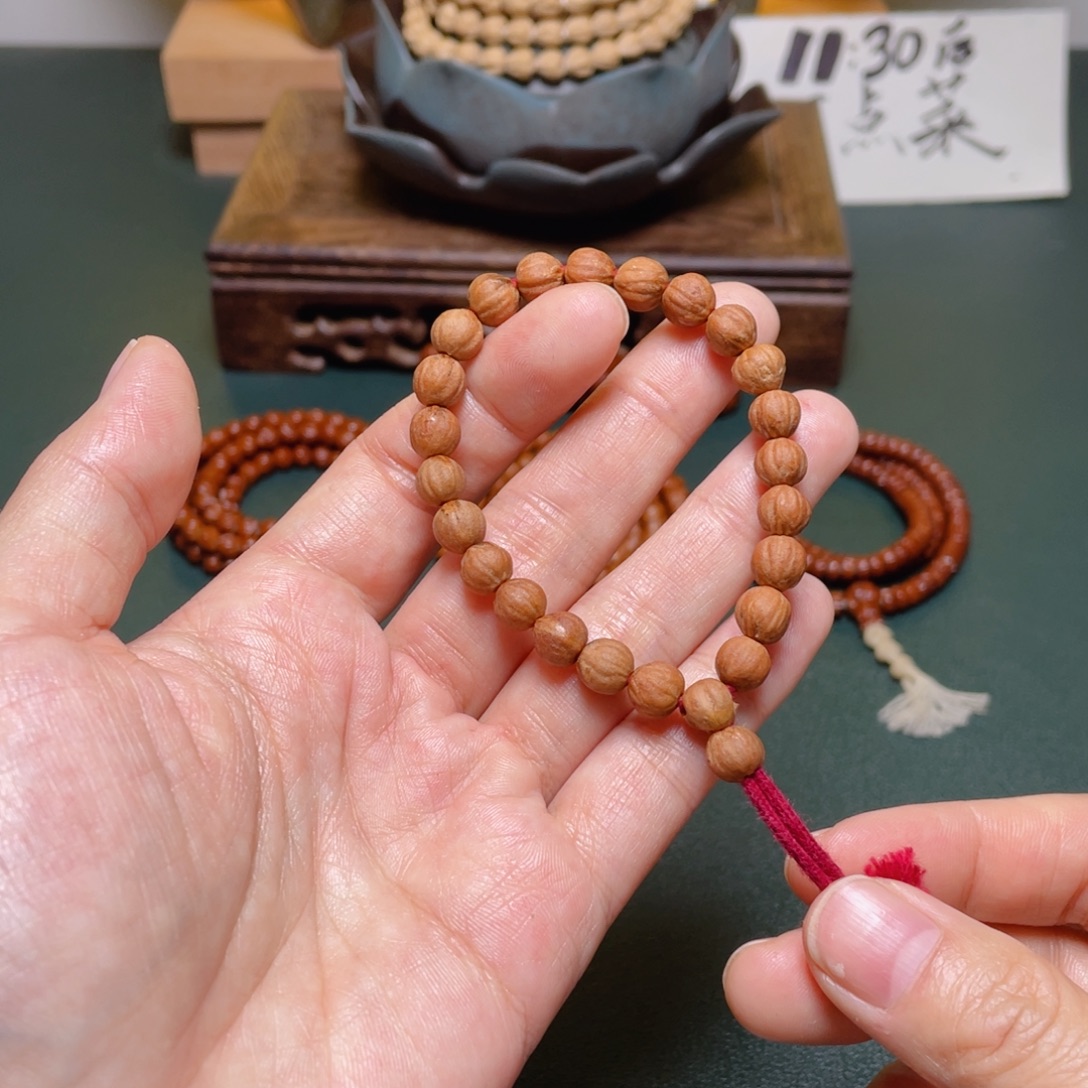 柏香籽/百香籽吊坠莲花单圈