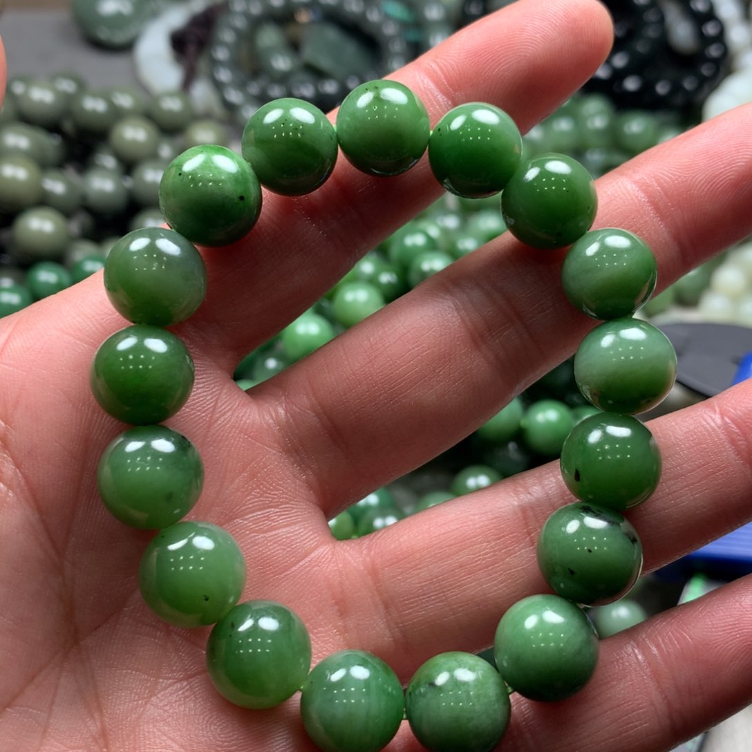 和田玉（碧玉）手链未镶嵌